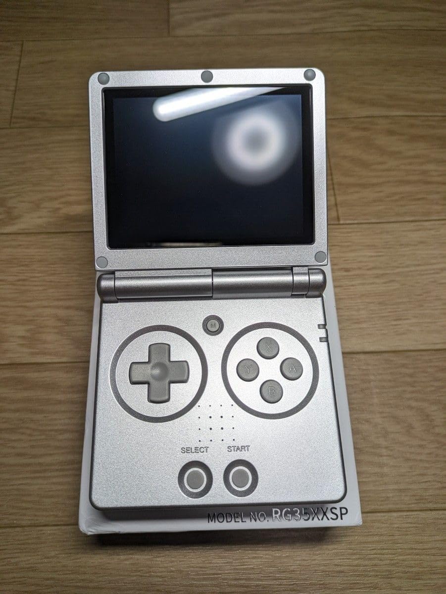 Anbernic RG35XXSP シルバー 専用ケース付き　新品 64gb Amazon.co.jp: Anbernic RG35XXSP Flip 携带型ゲーム機 折畳み